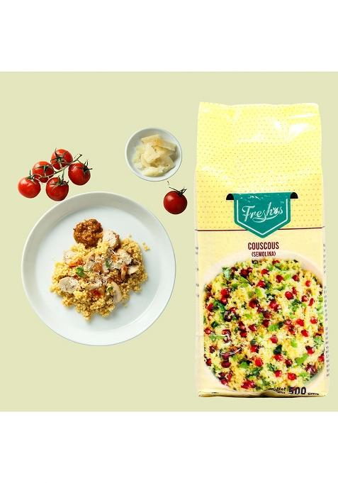 Freshos Couscous Semolina, 500 Gm | Experience A Burst Of Taste