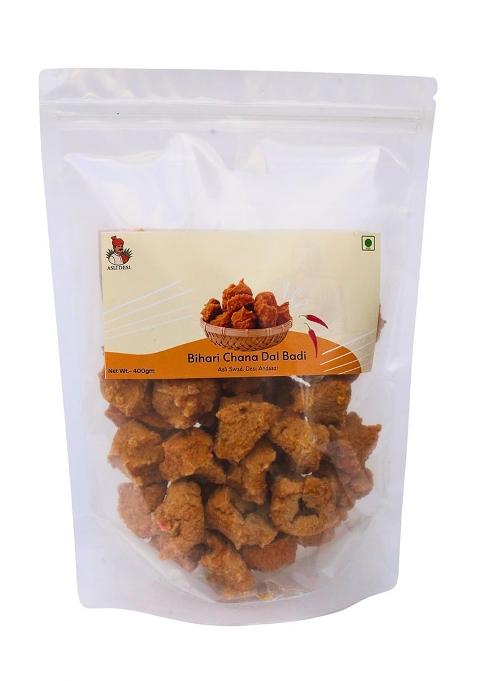 Asli Desi Bihari Chana Dal Badi 400G | Traditional Indian Lentil Nuggets | Homemade Style Sun-Dried Badi | Vegan Protein-Rich Vadi For Curry & Sabzi