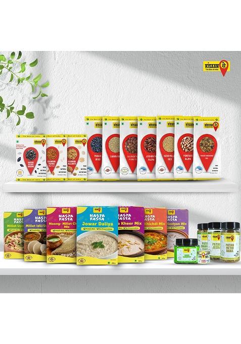 Kisaansay Munsyari Rajma Goodness 2 Kg | 50% Less Soaking & Fast Cooking | Himalayan Origin | Unpolished & High Fibre | No Harmful Chemicals | Kidney Beans | Rich Source Of Zinc And Folic Acid