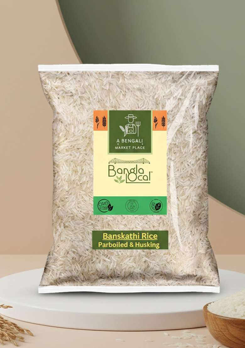 Banskathi Rice 900G - Long Grain | Parboiled And Husking Rice (Sheddho Chaal) | From West Bengal | 50% Less Carb | No Additives - Indya