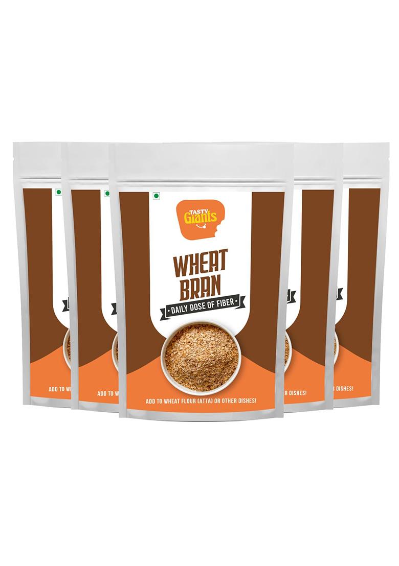 Tasty Giants Wheat Bran 1Kg|Atta Choker|High Fiber|Source Of Iron|Helps Reduce Cholesterol & Weight Control|Good Digestive Health|Diabetic Friendly