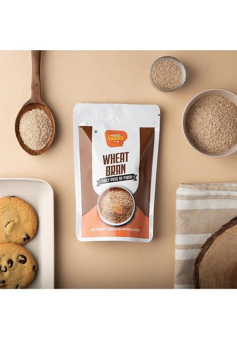 Tasty Giants Wheat Bran 1Kg|Atta Choker|High Fiber|Source Of Iron|Helps Reduce Cholesterol & Weight Control|Good Digestive Health|Diabetic Friendly