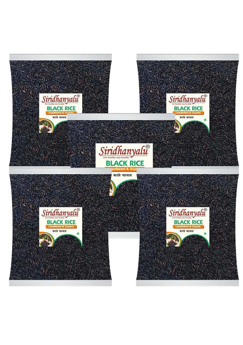 Black Rice | Karuppu Kavuni Rice | Low Glycemic Index Forbidden Black Rice, Offering Both Dark Rice Enthusiasts And Health-Conscious Consumers At A Competitive Kale Chawal Price. (Pack Of, 2)