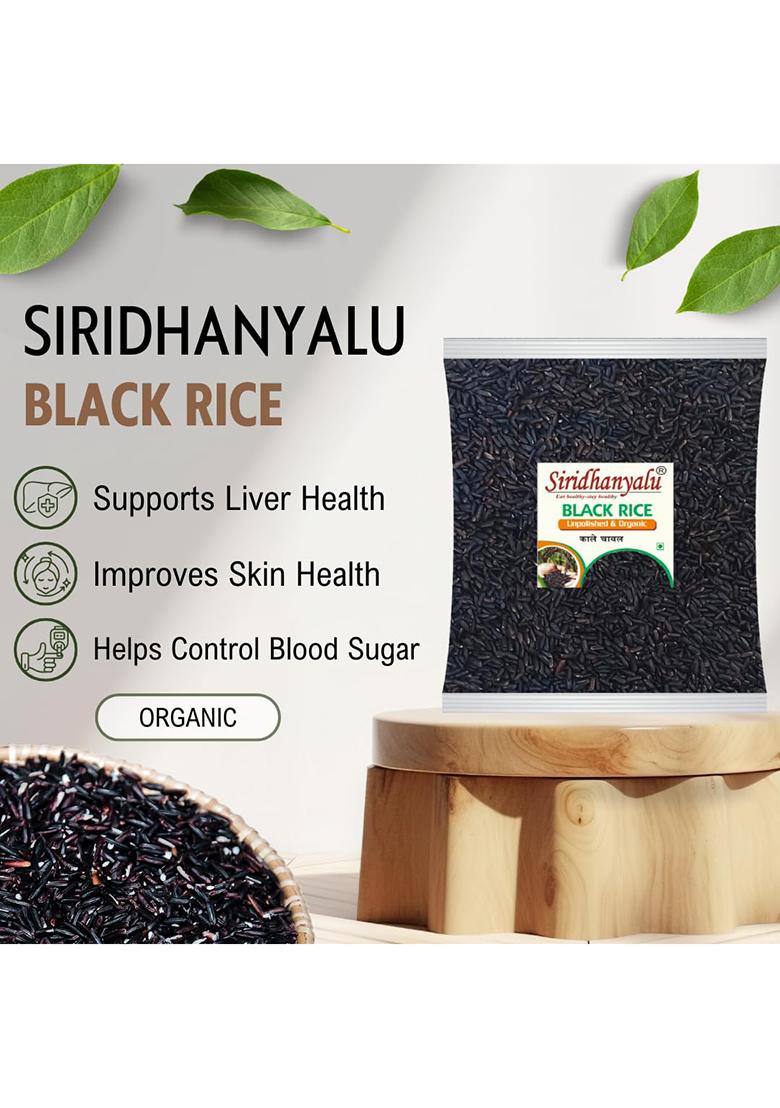 Black Rice | Karuppu Kavuni Rice | Low Glycemic Index Forbidden Black Rice, Offering Both Dark Rice Enthusiasts And Health-Conscious Consumers At A Competitive Kale Chawal Price. (Pack Of, 2)