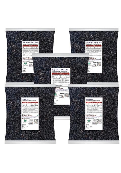 Black Rice | Karuppu Kavuni Rice | Low Glycemic Index Forbidden Black Rice, Offering Both Dark Rice Enthusiasts And Health-Conscious Consumers At A Competitive Kale Chawal Price. (Pack Of, 2)