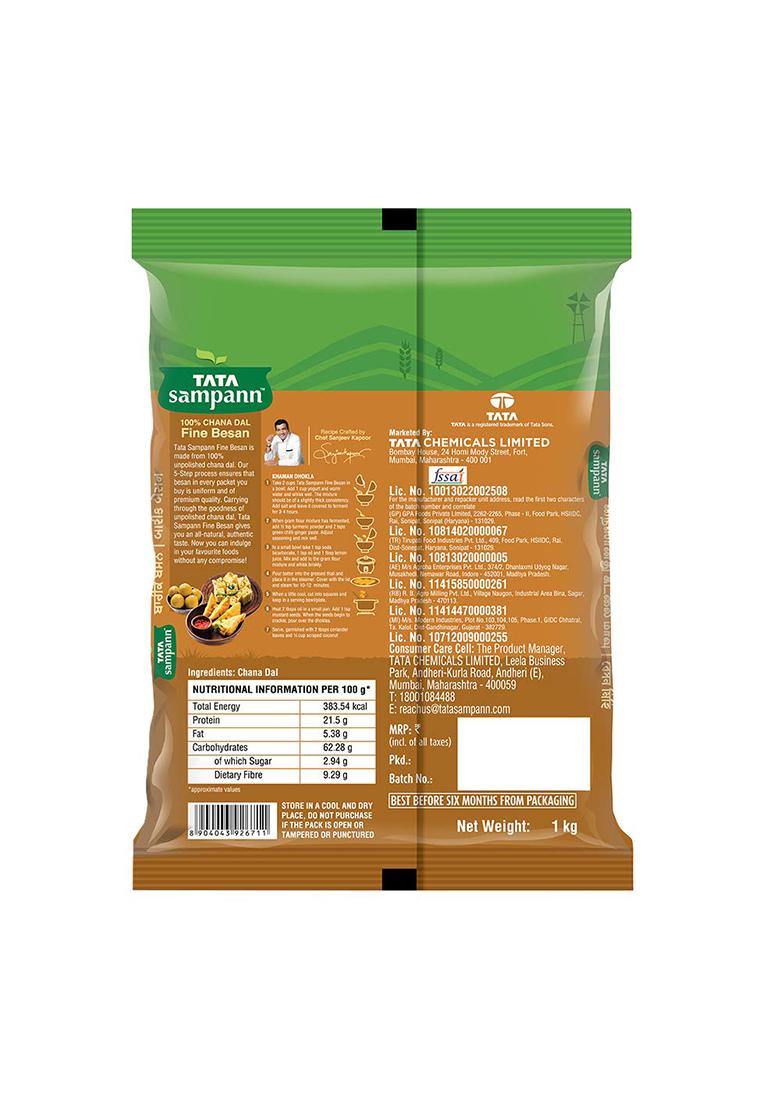 Tata Sampann 100% Chana Dal Besan 1Kg(Garagara)