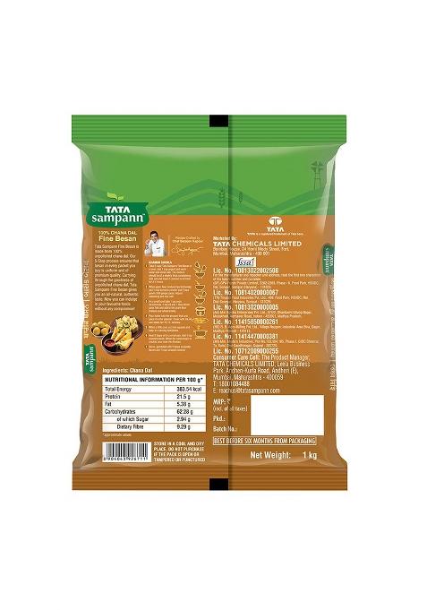 Tata Sampann 100% Chana Dal Besan 1Kg(Garagara)