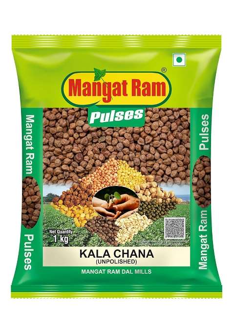 Mangat Ram Unpolished Kala Chana (1Kg)