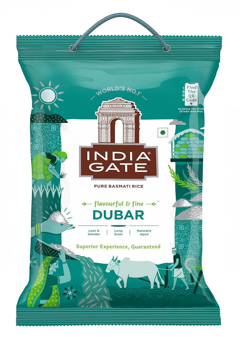 Pink Delight India Gate Basmati Rice Dubar 5 Kg / 6 Kg (Weight May Vary)