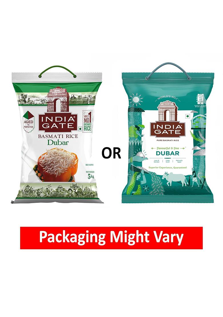 Pink Delight India Gate Basmati Rice Dubar 5 Kg / 6 Kg (Weight May Vary)