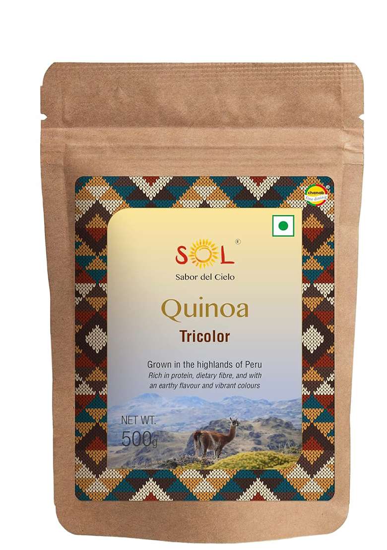 Sol Peruvian Tricolor Quinoa, 500G - Indya