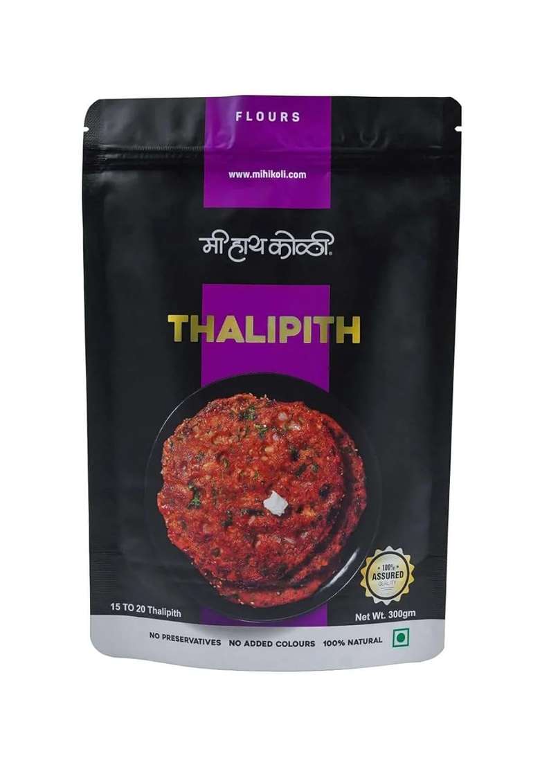 Mi Hi Koli - Thalipith Mix | Authentic Thalipith Flour | Bhajani Pith | Healthy Multigrain Flour Mix | Delicacy From Kokan | Traditional Maharashtrian Cuisine | No Added Preservative | 300 Gm - Indya