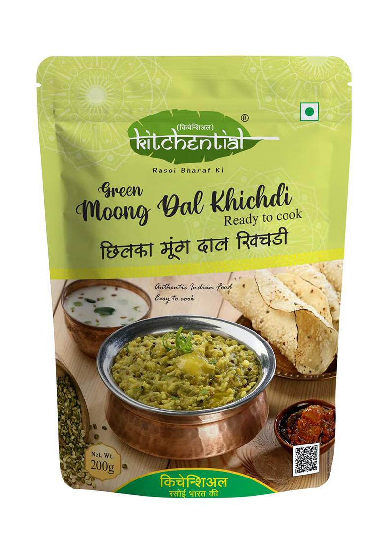 Kitchential Green Moong Dal Khichdi, Instant Ready To Cook Mix, 200G