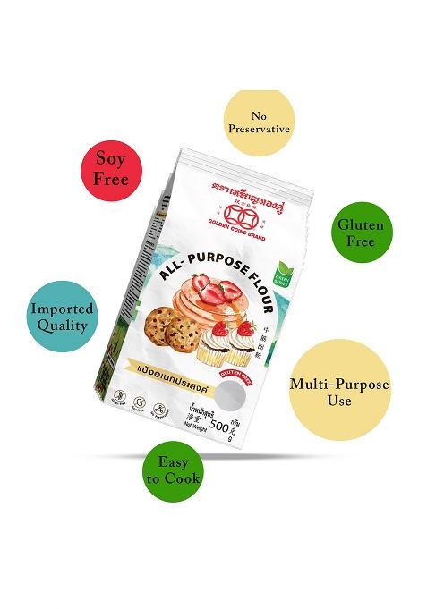 Umai Gluten-Free All Purpose Flour 500G – | Premium Multipurpose Baking Flour | Wheat-Free | Ideal For Cakes, Breads, Cookies & Cooking | 500 Gram Bag