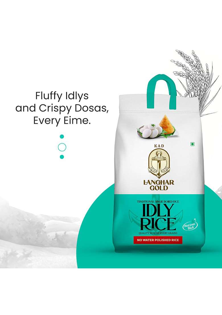 Langhar Gold - Premium Idly & Dosa Rice (5 Kg) - Indya