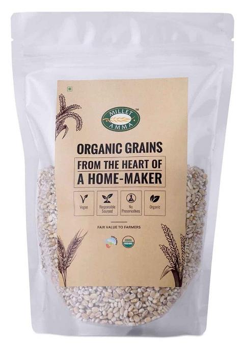 Millet Amma Organic Barley Grain 2Kg (500 Gm X 4 Pack)