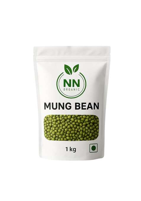 Nn Organic Mung Beans 1 Kg | Organic Green Sabut Moong | Protein Rich & Naturally Grown Green Gram Whole