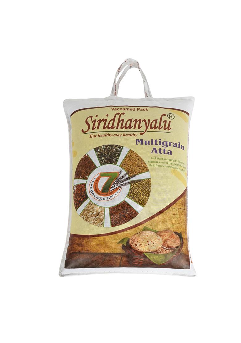 Siridhanyalu Multigrain Mixed Millet Flour (Atta) | Siridhanyalu Nature'S Super Foods Mixed Multi Millet Flour Multi Millet Powder Gwt 2.5Kg New Tech Rock-Hard Vacuumed Pack