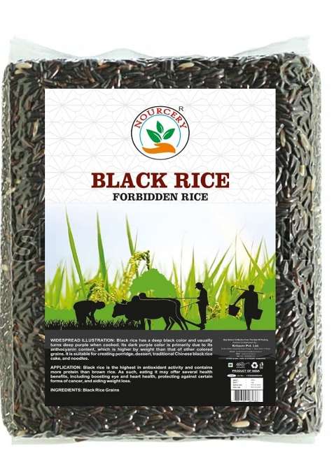 Nourcery Black Rice, 1Kg (Forbidden Rice)