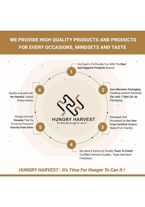 Hungry Harvest Organic & Pure Jau Dalia| Barley Daliya| Healthy Grains | Healthy And Tasty Cereal For Breakfast | Diet Food For Weight Loss| (300 Grams (Pack Of 1 Of 300 Grams))
