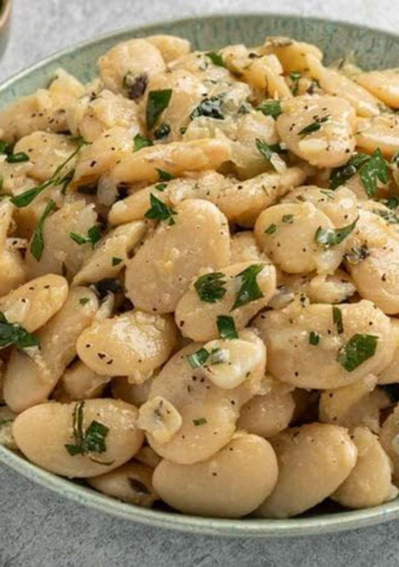 Satvadaily White Double Beans 800G Lima Beans | Double Butter Beans | Greek Giant Beans | Greek Gigante Bean - 100% Pure & Natural White Beans - Indya