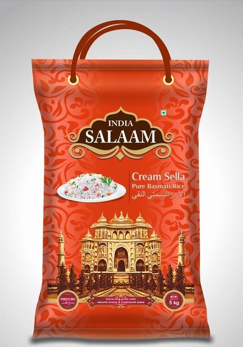 India Salaam Cream Sella Basmati Rice – 5 Kg | Premium Extra Long Grain, Aged & Parboiled | Ideal For Biryani, Pulao & Daily Meals