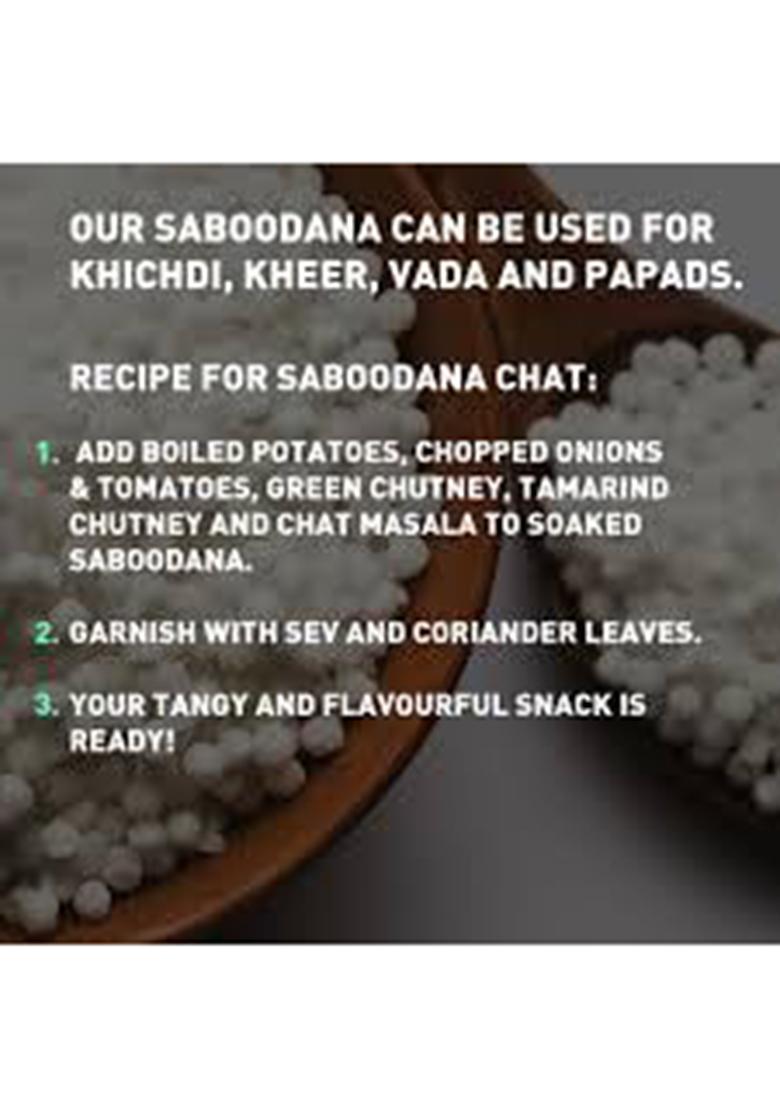 Sweet Energy Sabudana Small Sago | Motidana Sabudana | Tapioca Pearls