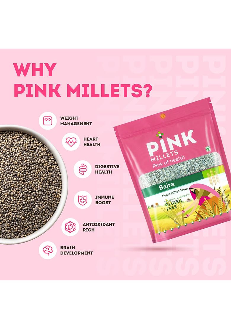 Pink Millets Whole Bajra
