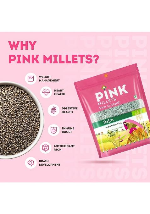 Pink Millets Whole Bajra