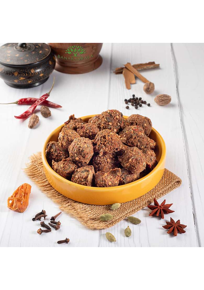 Banaraswala Masala Badi | Made With Premium Urad Dal & Spices | Handmade & Sun-Dried | No Preservatives | 400G - Indya