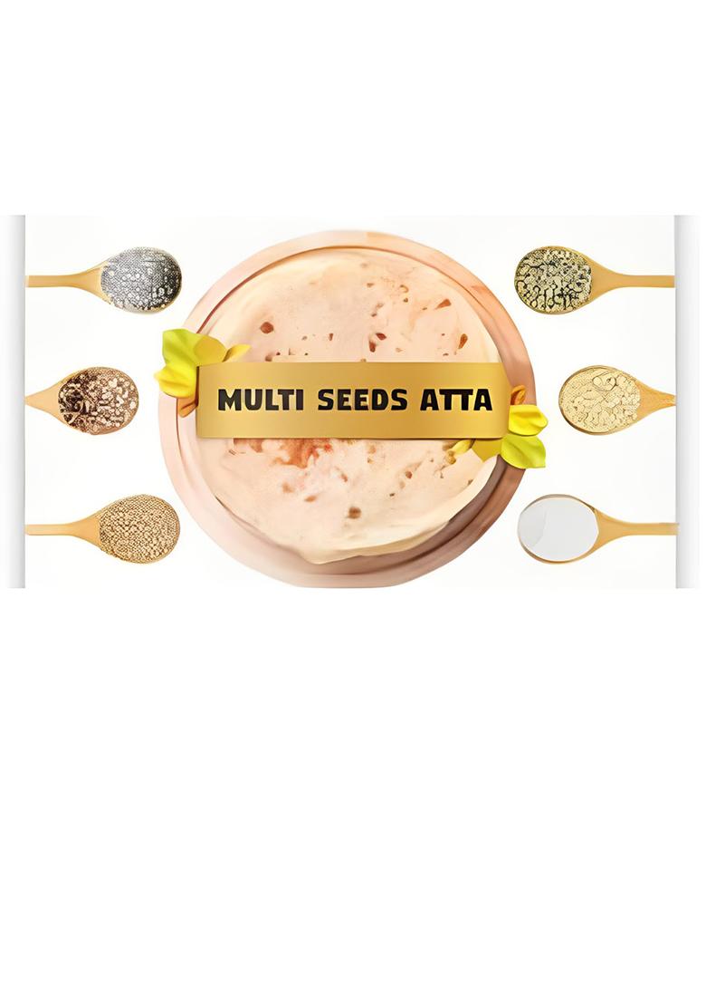 Arivu Foods Multi Seed Atta Whole Ground Flax,Sunflower,Melon,Pumpkin Seeds,Flour/Powder Or Atta, Rich In Fibre All Seeds Mix Flour Rich In Fiber,Protein,Calcium Diet Food Rich 1Kg