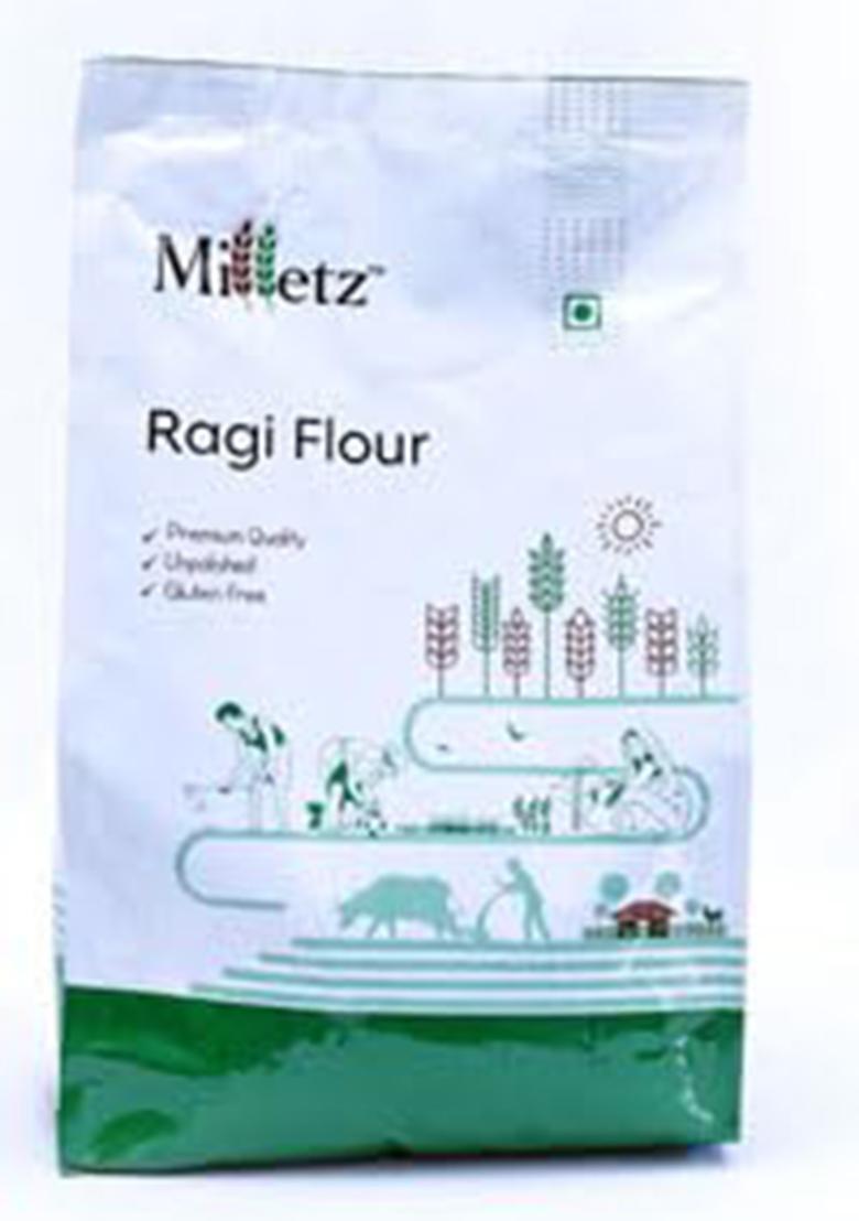 Organic Ragi Millet Flour | Ragi Atta | Finger Millet Flour | Gluten-Free, Pesticides Free, Chemical Free, Non Gmo