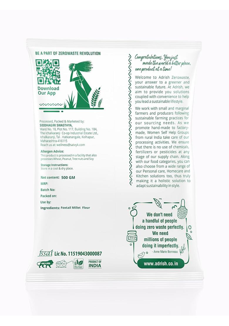 Adrish Zerowaste Organic Foxtail Millet Flour