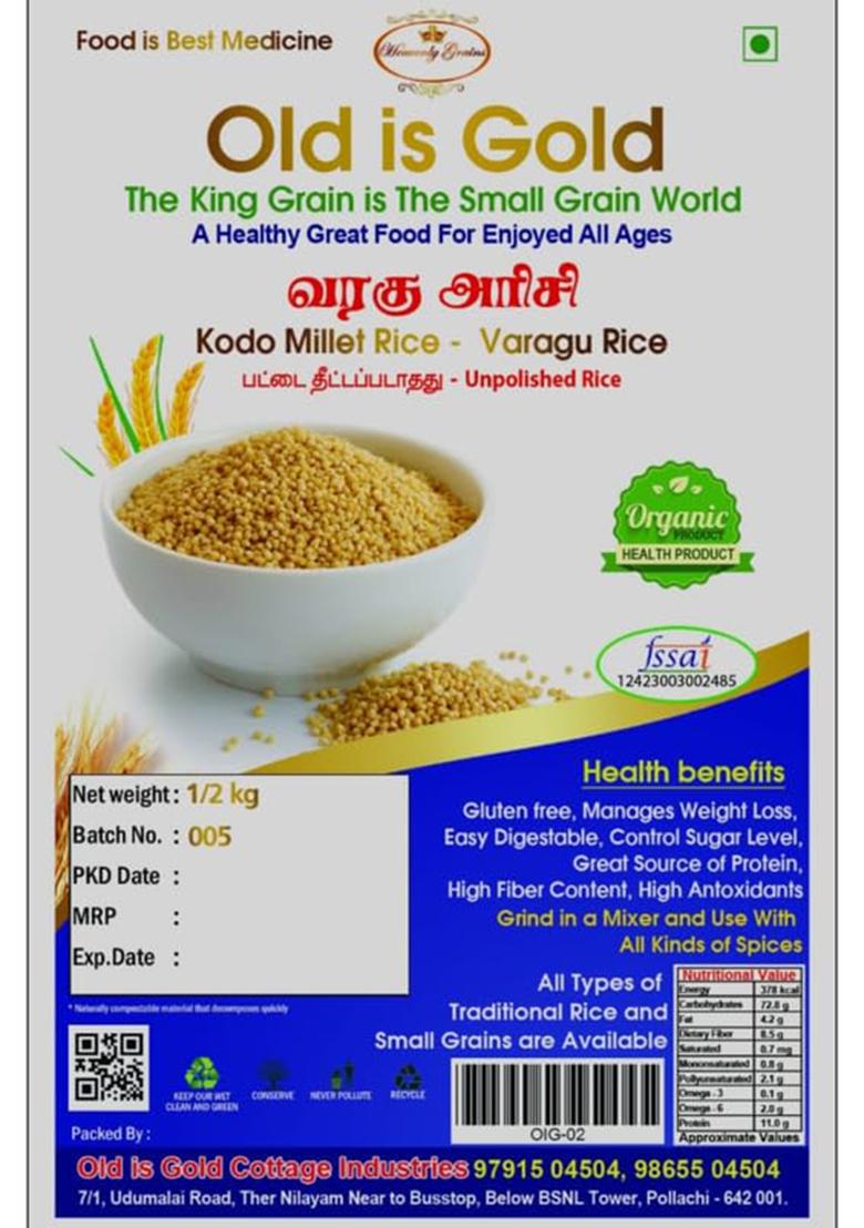 Old Is Gold Kodo Millet Rice