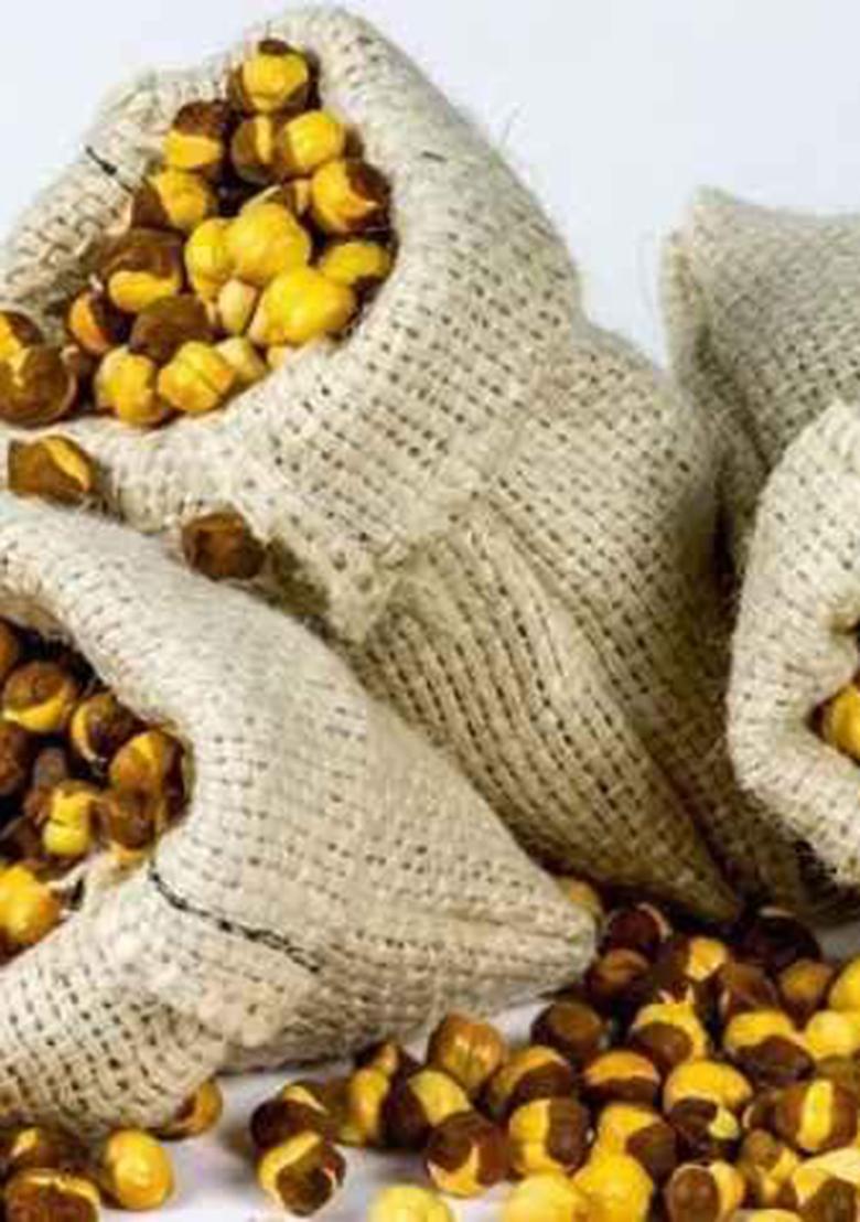 Roasted Chana 1Kg, Desi Roasted Chana Gluten Free Unsalted Whole With Skin .Bhuna Chana,Roasted Chana For Weight Loss,Roasted Chickpeas(500G Two Pack)