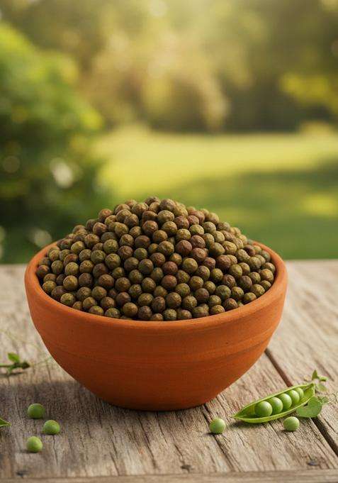 Manjusha Natural Kushiya Matar (Kushi Keraw) 250G | Premium Green Peas From Bihar | Natural & Dried Healthy Pulses | Authentic Taste & High Protein