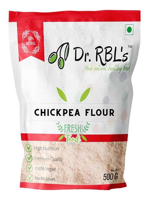 Dr. Rbl'S Chickpea (Kabuli Chana) Flour, 500G / 17.6 Oz [Garbanzo Beans Flour]