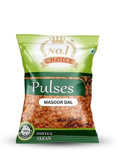 No.1 Choice Masoor Dal 5Kg Unpolished Red Lentils, High In Protein & Fiber, Gluten-Free, Ideal For Indian Cooking