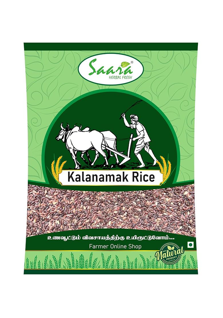 Saara Kalanamak Rice, 1Kg | Buddha Rice | Traditional Aromatic Rice | Unpolished Whole Grain