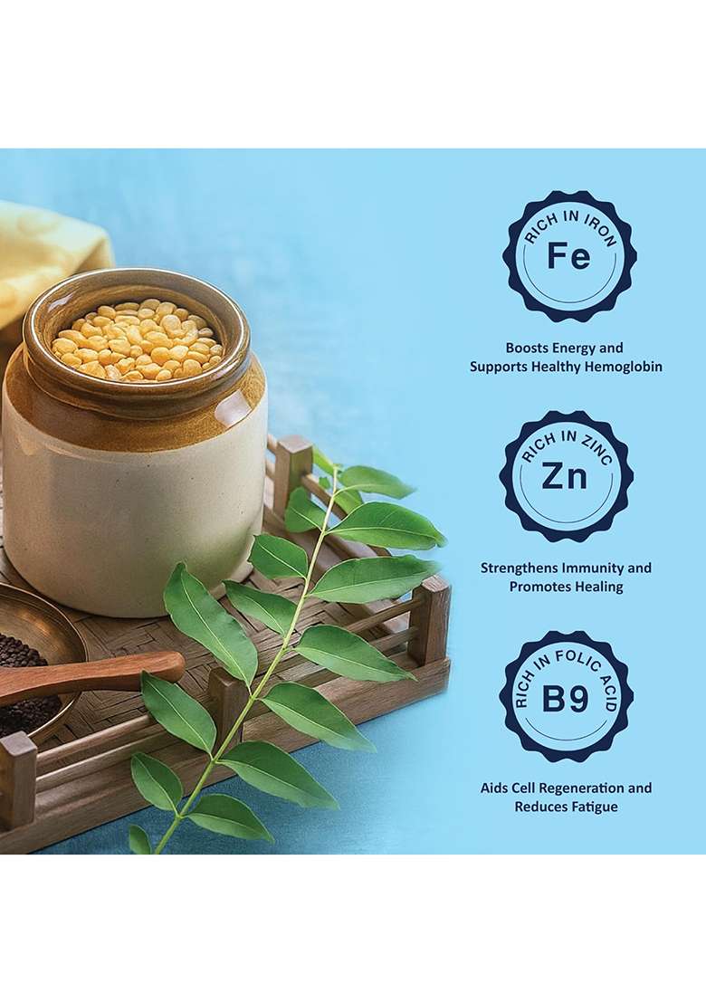 Fortedal | Enriched Toor Dal | For Agility | High-Protein, Iron-Enriched, Immunity-Boosting Toor Dal | Supports Stamina & Agility | Fights Anemia - Indya