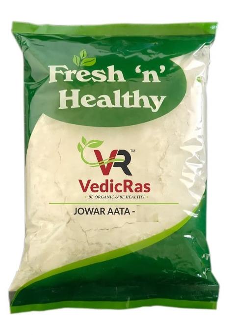 Vedicras Jowar Atta (Sorghum Flour) | Fibre-Rich & Gluten-Free Millet Flour (500G)