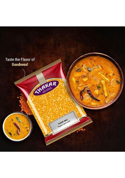 Thakar Unpolished Toor Dal 500G | Premium Arhar Dal | Unpolished & 100% Natural | Rich In Protein & Fiber | Indian Pulses For Daily Cooking | Soft Texture, Quick To Cook | Gluten Free.