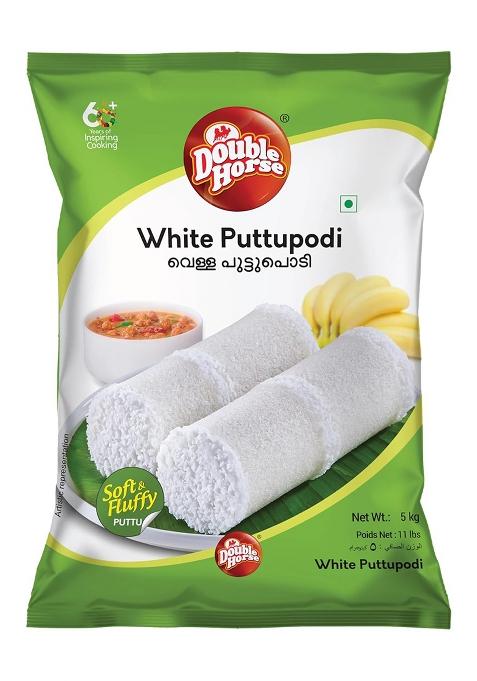 Double Horse White Puttu Podi 5Kg | Export Quality | Steamed Puttupodi | Pre Steam Technology