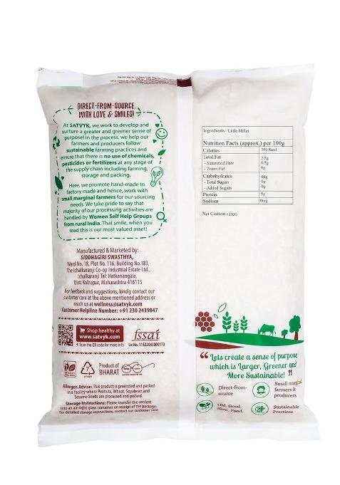 S Siddhagiri'S Satvyk The Health Re Store Little Millet (1Kg)