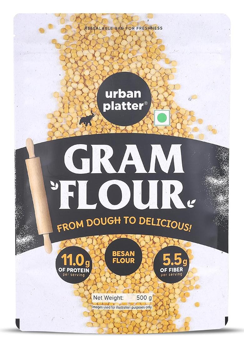 Urban Platter Besan, 500G (Split Bengal Gram Or Gram Flour | Good Source Of Fibre And Protein |Gluten- Free Pantry Essential)