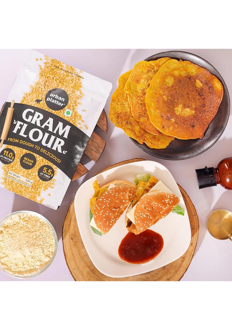 Urban Platter Besan, 500G (Split Bengal Gram Or Gram Flour | Good Source Of Fibre And Protein |Gluten- Free Pantry Essential)