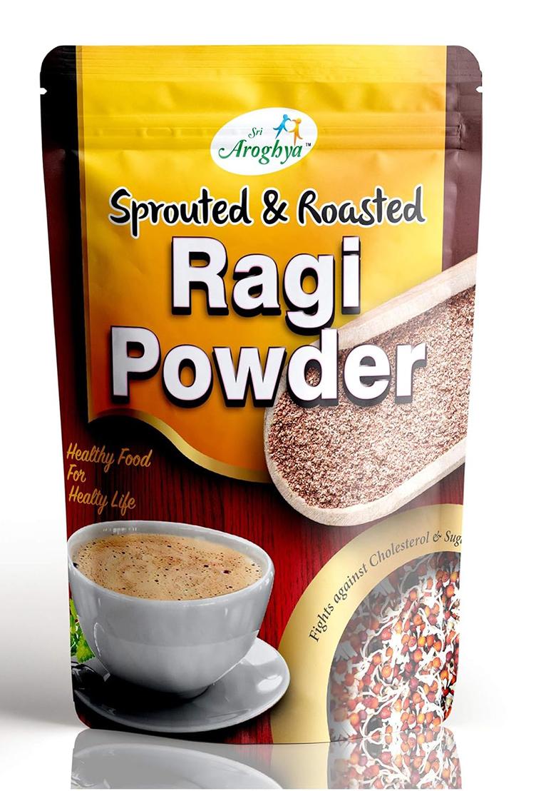 Sri Aroghya Sprouted And Roasted Ragi Powder 450G (Pack Of 2)