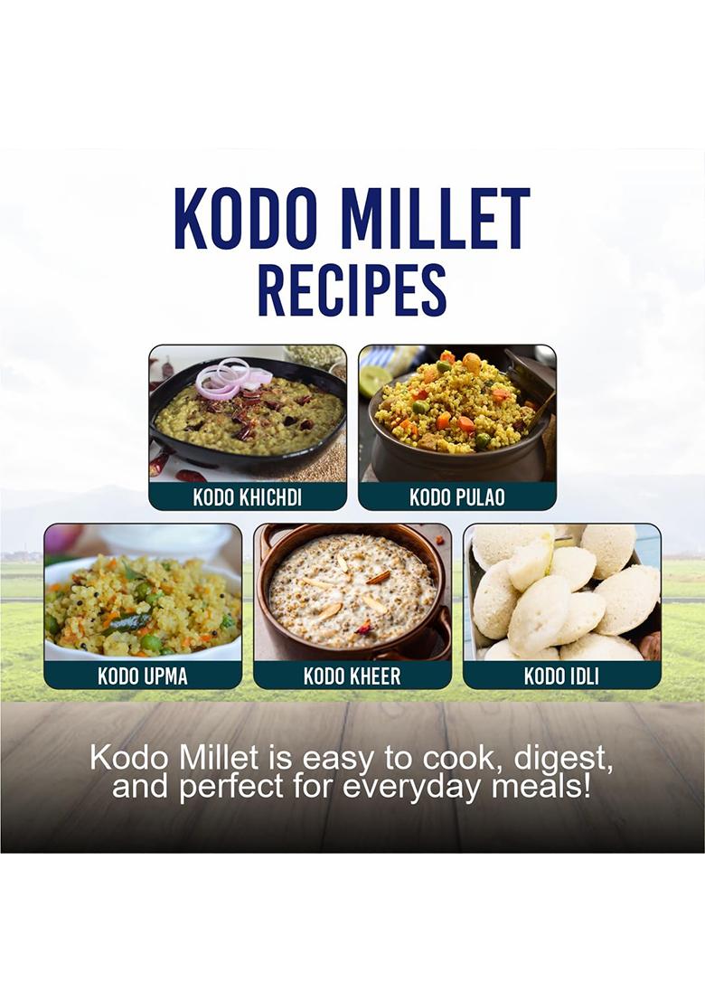 Avani'S Kodo Millet Unpolished 1Kg Each (Pack Of 2) | Kodri Naturals | Grains Kodra/Varagu/Arikelu/Hark Native Low Gi Millet Rice, High Protein & 100% More Fibre Than Rice