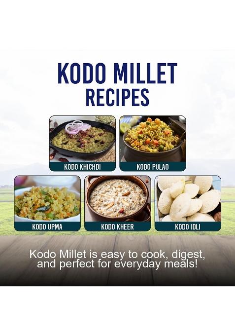 Avani'S Kodo Millet Unpolished 1Kg Each (Pack Of 2) | Kodri Naturals | Grains Kodra/Varagu/Arikelu/Hark Native Low Gi Millet Rice, High Protein & 100% More Fibre Than Rice