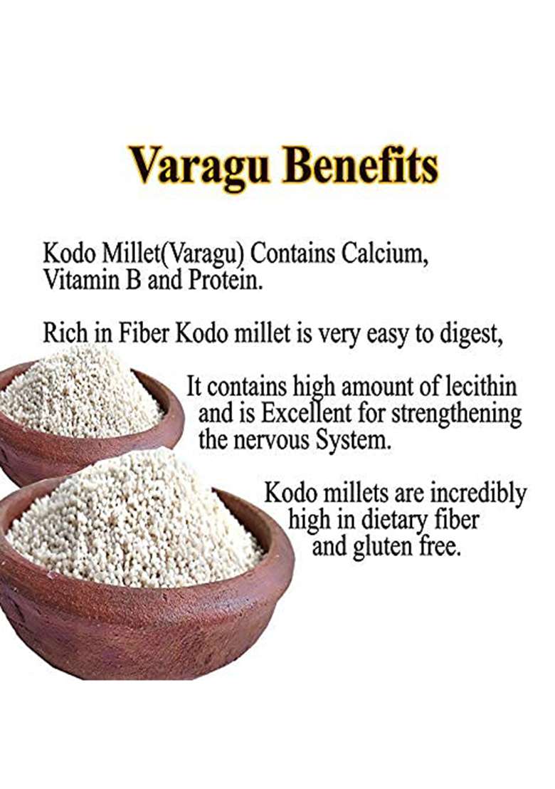 Saara Herbal Fresh Kodo Millet 950G | Varagu Rice | Varagu Millet | Arikelu | Harka | Kodon | Kodra - Indya